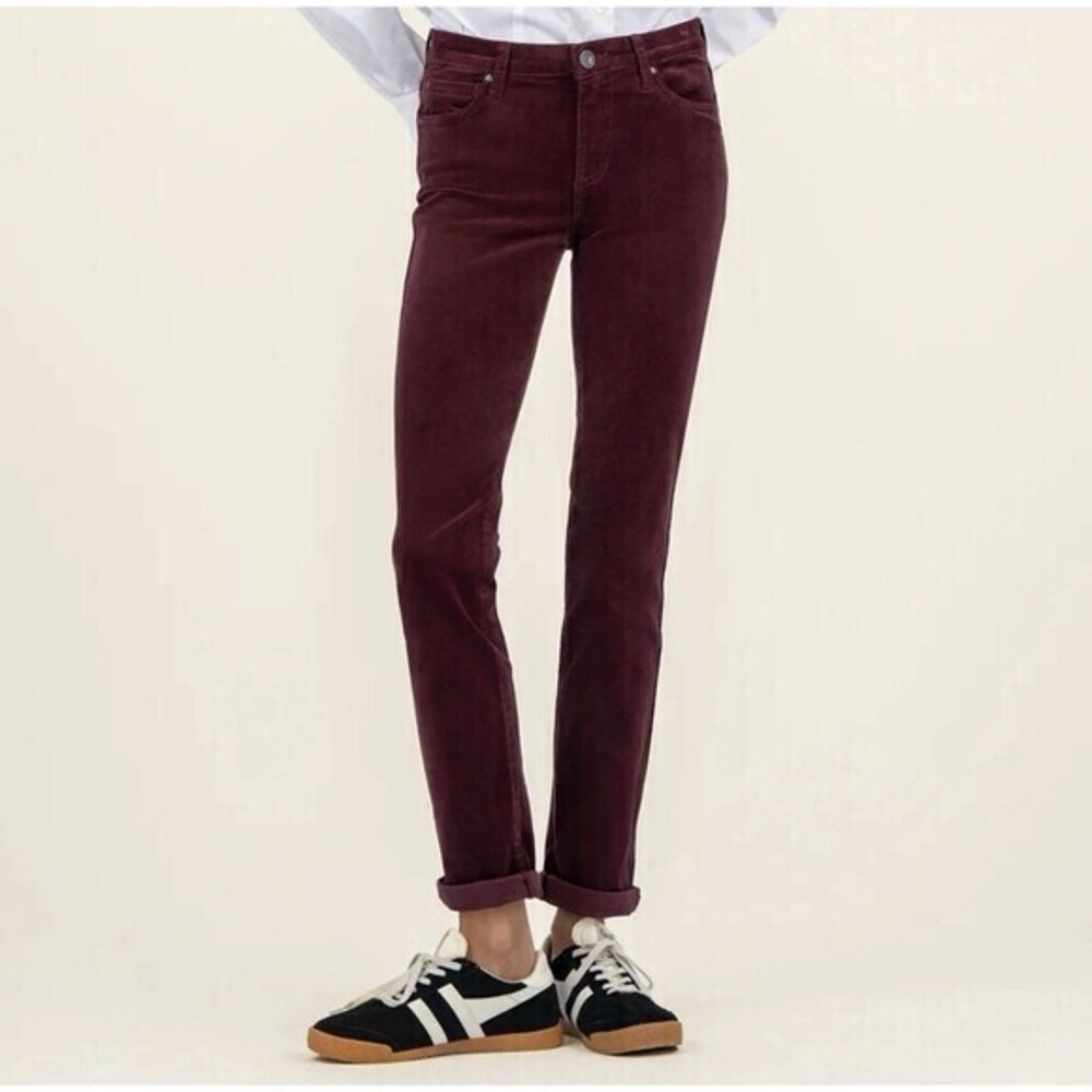 Kut from the Kloth Womens Jeans Red Size 12 BOYFRIEND  Catherine Corduroy Blend